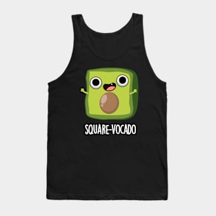 Square-vocado Funny Avocado Puns Tank Top